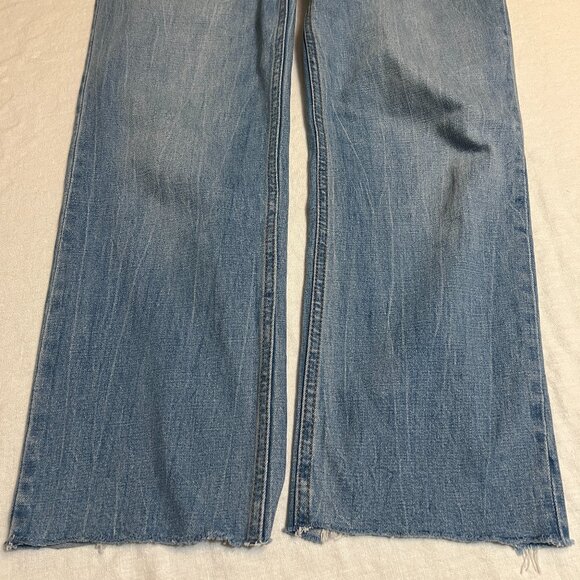 Abercrombie & Fitch Women's Blue Jeans Zip Ankle Straight High Rise Size 29/8R - Picture 10 of 11